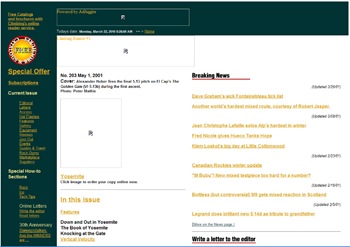 Climbing.com - April 2001