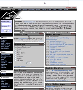 Rockclimbing.com - January 2002