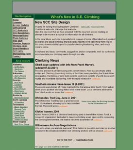 Southeastern Climbers Coalition - July 2001
