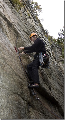 Craig climbing