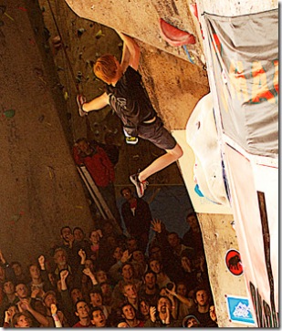 Ryan Olson at the Mammut Bouldering Championships