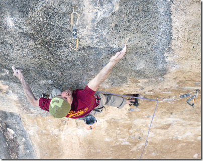 Dave MacLeod climbing A Muerte
